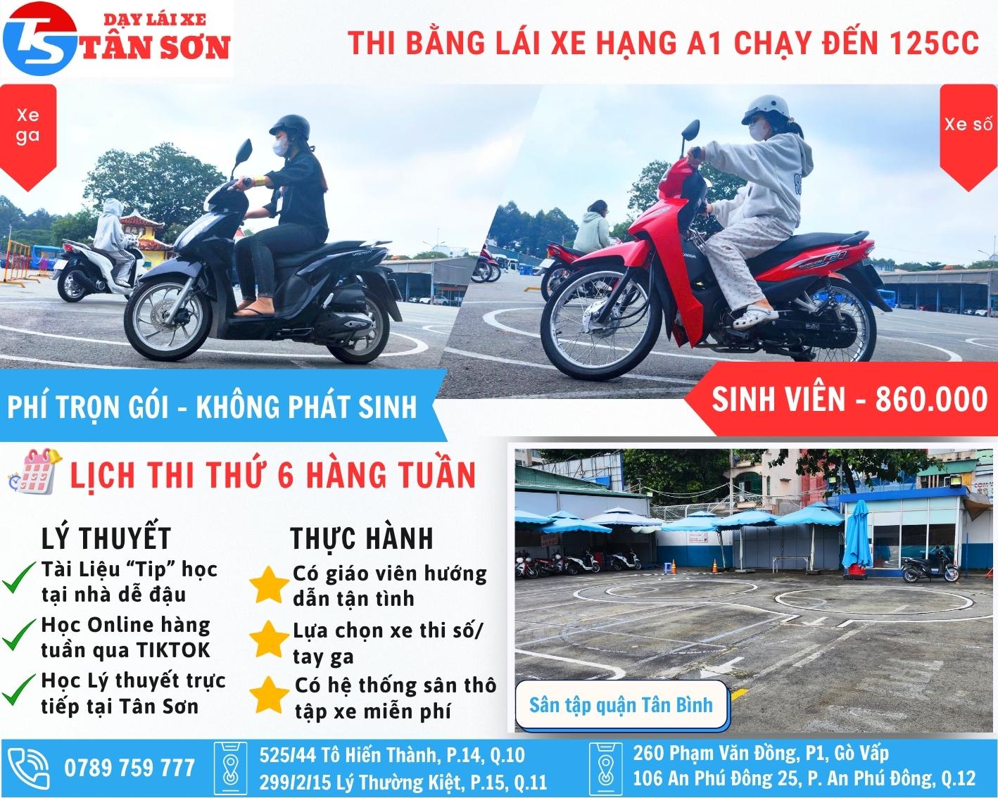 Nội Dung Khóa Học Thi Bằng Lái Xe Máy Hạng A1
